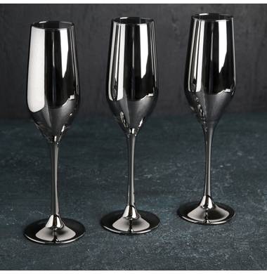 Бокалы для шампанского Luminarc Celeste Shiny graphite P8273 3 шт
