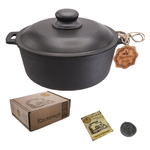 Кастрюля чугунная литая Maysternya Т404С2 6 л