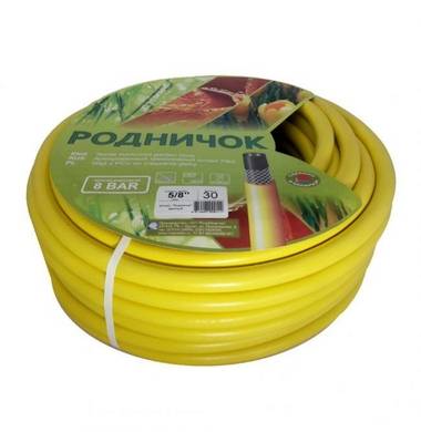 Шланг ПВХ поливочный армированный Родничок 5/8" 20 м