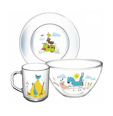 Набор посуды детской ОСЗ Забавные животные H19143