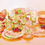 Столовый сервиз Luminarc Pop Flowers Orange G3638 38+7 пр