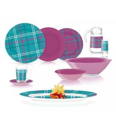 Столовый сервиз Luminarc Scotish Turcuoise P3436 46 пр