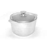 Кастрюля Виктория АЛ6,0 со стеклянной крышкой "Полесье"