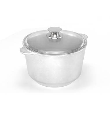 Кастрюля Виктория АЛ6,0 со стеклянной крышкой "Полесье"