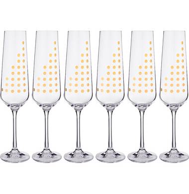 Набор бокалов для шампанского Crystalite Bohemia Sandra 674-637 6 шт