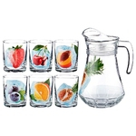 Набор для сока кувшин + стаканы "Фрукты во льду" 484-739