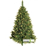 Ель (сосна) новогодняя искусственная Снежная Королева с золотым напылением GrandSITI 150 см