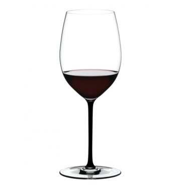 Бокал для вина Riedel Cabernet/Merlot Fatto a Mano черный