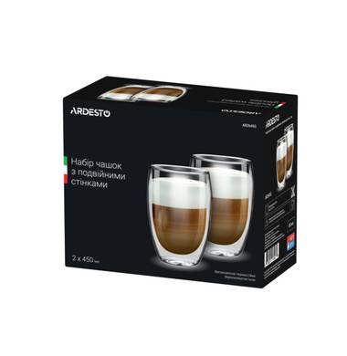 Набор чашек с двойными стенками Ardesto AR2645G 450 мл 