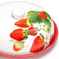 Блюдо для блинов "Клубника" Loraine LR 26411