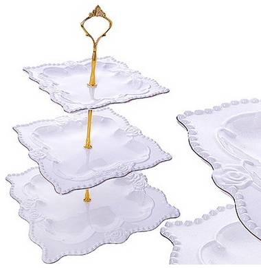 Конфетница 3-х ярусная Loraine LR 29933