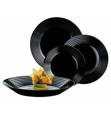 Столовый сервиз Luminarc Harena Black N5162 18 пр.
