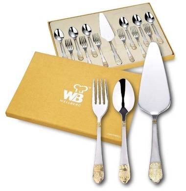 Набор столовых приборов десертный Wellberg WB 8150 13 пр