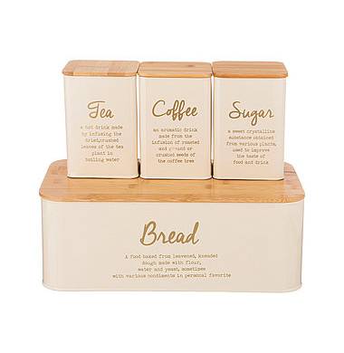 Хлебница и 3 баночки Agness 790-271