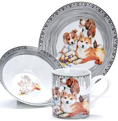 Набор посуды детской "Собачка" Loraine LR 27122 