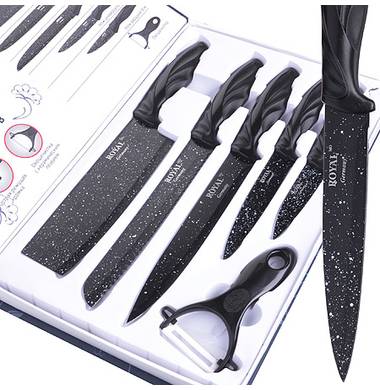 Набор кухонных ножей Wellberg Marmo Bio HN-5055 