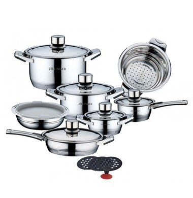 Набор кастрюль Zillinger ZL-702S 17 пр.