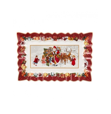 Блюдо прямоугольное Villeroy & Boch Toys Fantasy "Санта и дети" 14-8332-2211 35х23 см