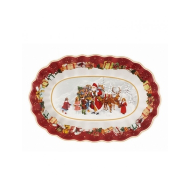Блюдо овальное Villeroy & Boch Toys Fantasy "Санта и дети" 14-8332-2556 29х19 см