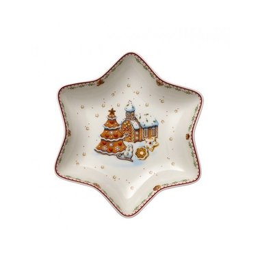 Салатник-звездочка Villeroy & Boch "Пряничная деревня" 14-8612-3770 24,5 см