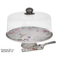 Тортовница Lenardi "Пионы" 105-799 30 см.