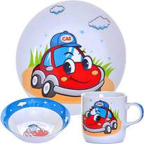 Набор детской посуды "Машина" Loraine LR30547 3 пр. 