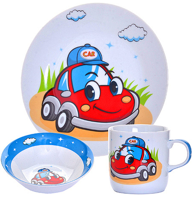 Набор детской посуды "Машина" Loraine LR30547 3 пр. 