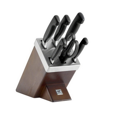 Набор ножей в подставке с заточкой Zwilling Four Star 35145-000 7 пр.