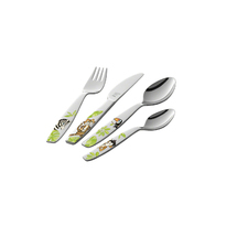 Набор детских столовых приборов Zwilling "Джунгли" цветной 07135-210 4 пр.