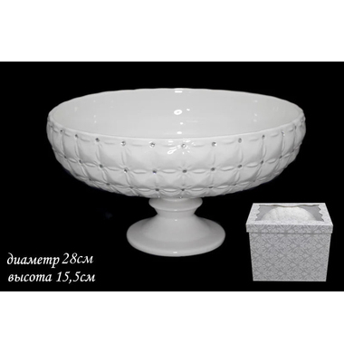 Фруктовница на ножке СЕВЕРНОЕ СИЯНИЕ Lenardi 110-149 28 см
