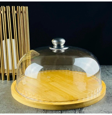 Блюдо 28,5см с крышкой Lenardi BAMBOO 140-098 
