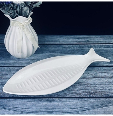 Блюдо для рыбы Lenardi BIANCO 118-045 40,5 см