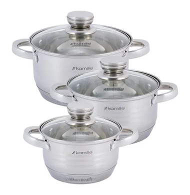 Набор кастрюль Kamille KM 4915 6 пр.