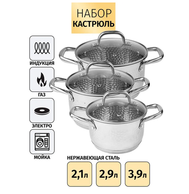 Набор посуды Royal chef RC-1202 6 пр. 